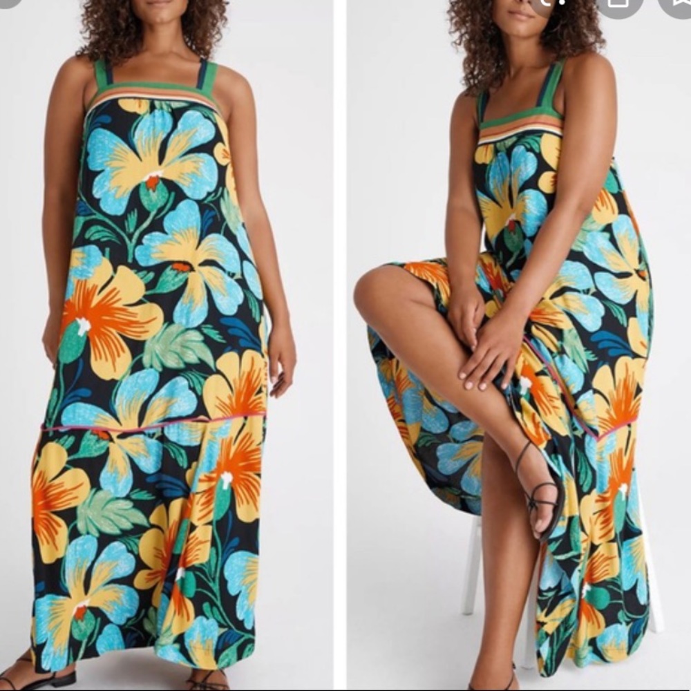 NWT Maeve floral maxi dress anthro